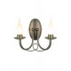 Kinkiet Bathroom Minster 2Lt Wall Light Black  Elstead